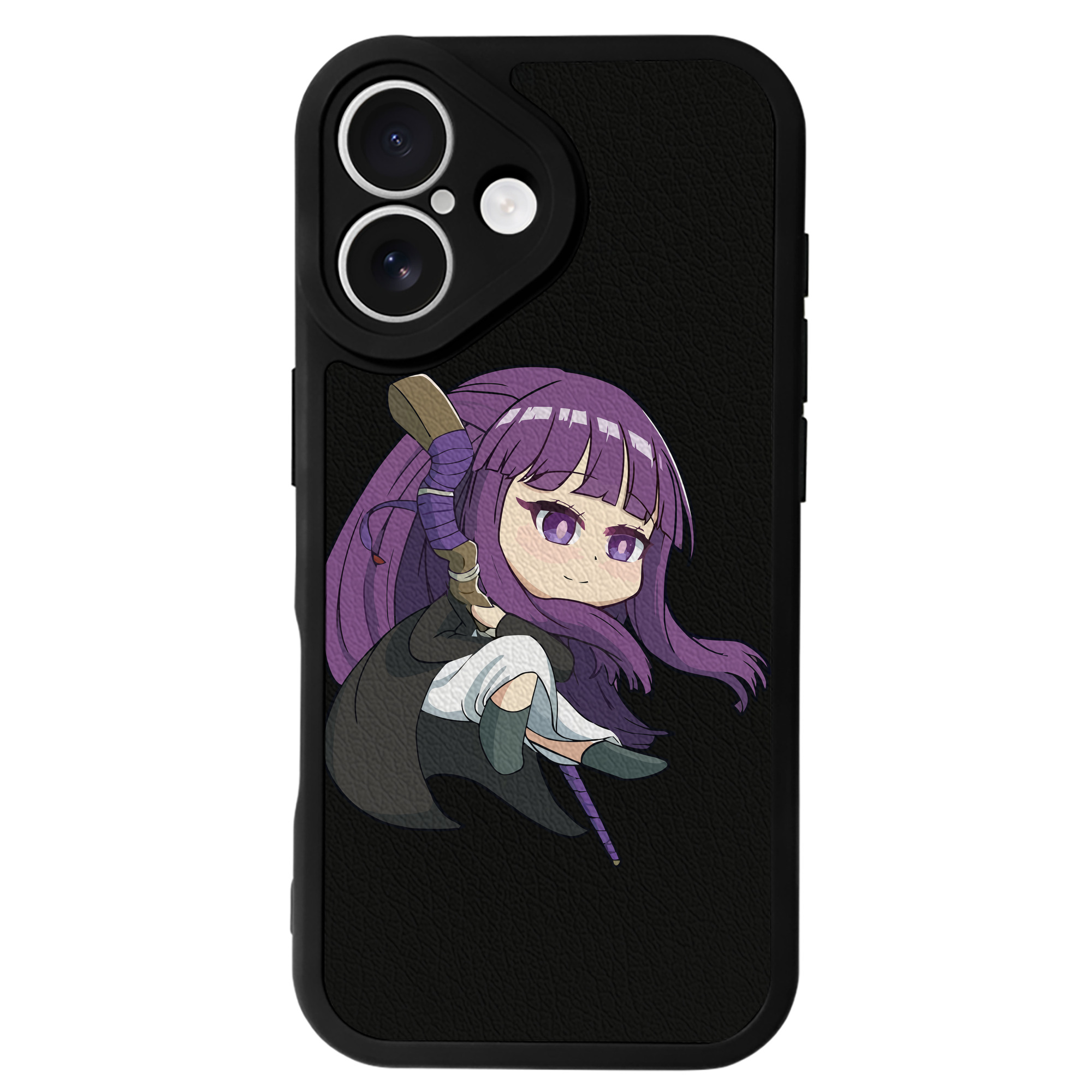 （画像用） 葬送のフリーレン Frieren 【iPhone 16シリーズ対応】シリコンスマホケース（レザー調） 材質：シリコン